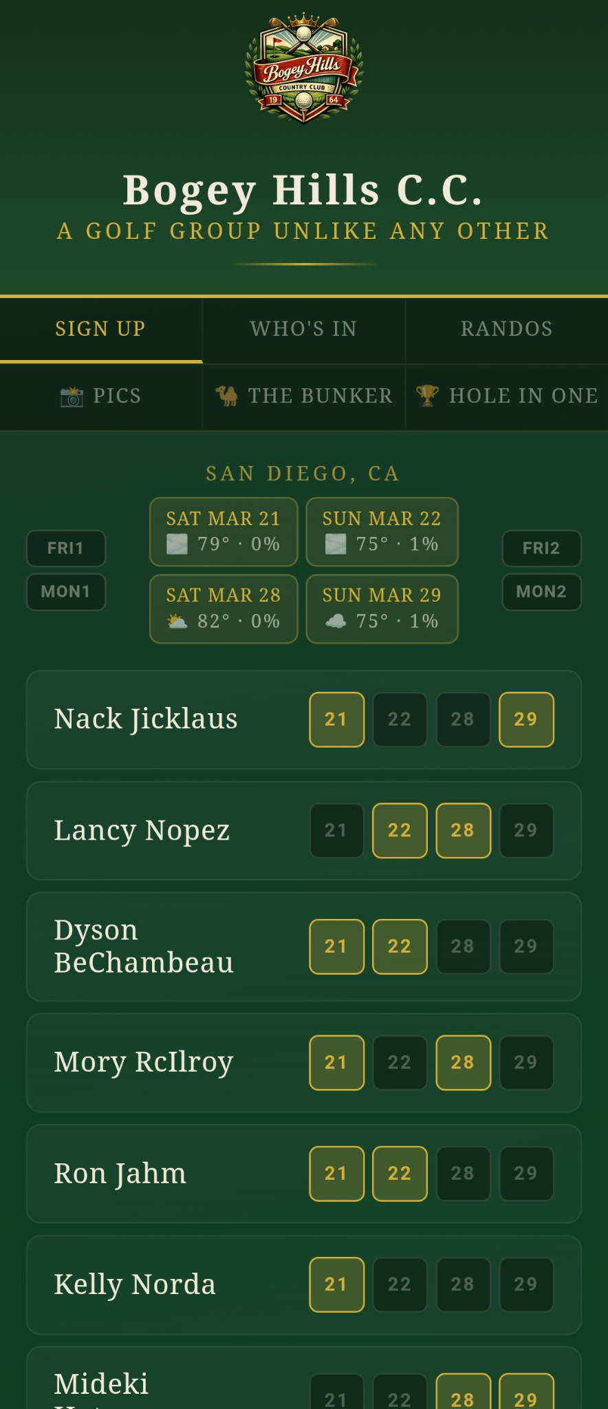 Sheet-Tee sign up page